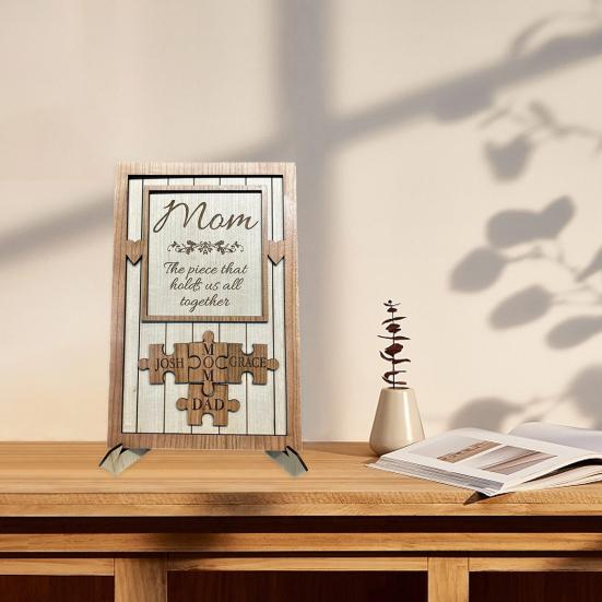 

Повесьте бирку с буквенным принтом, декоративную деревянную легкую головоломку на день отца, украшение для дома