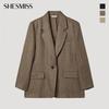 [shs Miss] Linen One Button Jacket Swwjkp21010