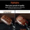 Cowhide Key Case for Hyundai ix35 ix25 Mistra Elantra Lingdong Tucson Sonata 9 Reina