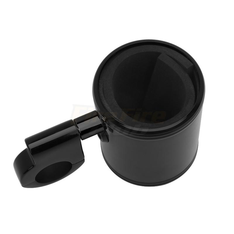 

Хромированный регулируемый подстаканник для Harley Touring Sporster Dyna Softail Breakout ATV, универсальный мотоцикл, модели от 22 мм до 32 мм чёрный