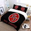 Foo Fighters Negro Rojo Juego de Cama Juego de Cama (1 funda nórdica, 2 fundas de almohada, edredón no incluido)