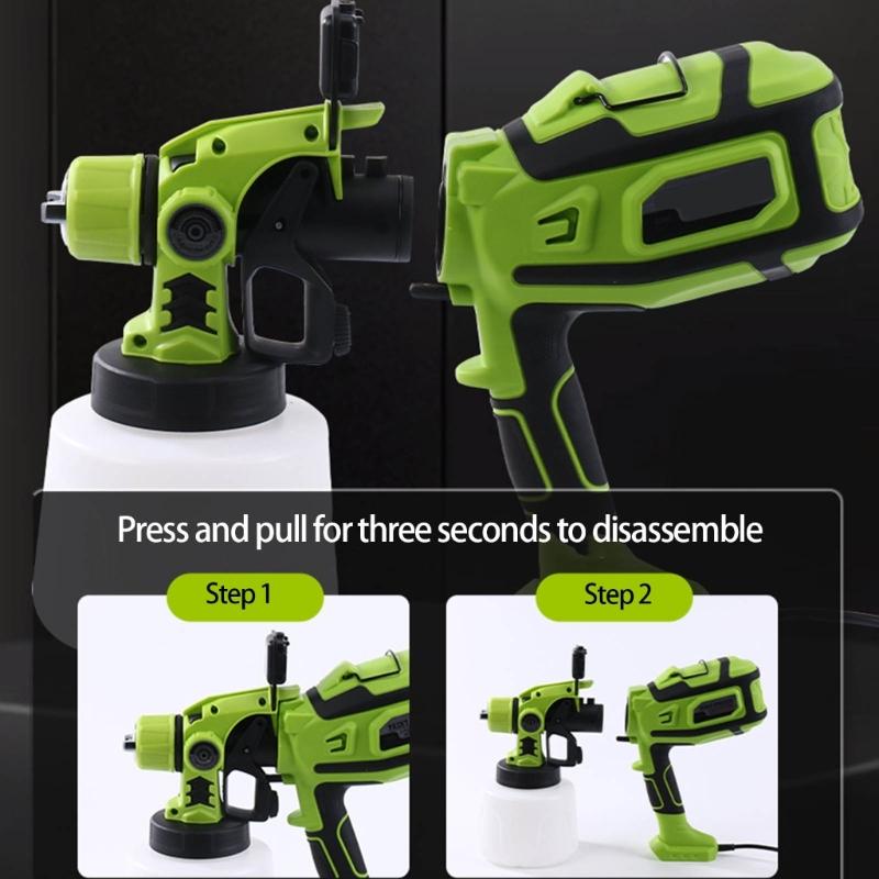 Paint Sprayer HVLP Electric Sprayer Paint Guns with 650W Container,3 Nozzles for Furniture, House Wall