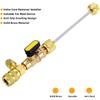 R410A R22 AC Valve Core Remover Installer Tool, Valve Core Remover, Dual Size 1/4"-5/16" Port HVAC Valve Core Removal Installer for Refrigeration Air