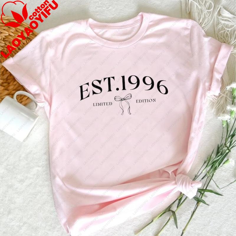 Nostalgia 30th Birthday Limited Edition Classics 1996 High Quality Cotton Unisex Crewneck Casual Style Shirt Loose Streetwear
