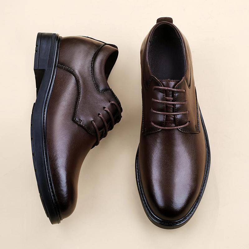 New Arrival Mens Casual Shoes Comfortable Sneakers Fashion Trendy Oxford Shoes Thick Soled Formal Dress Footwear Business Shoes
