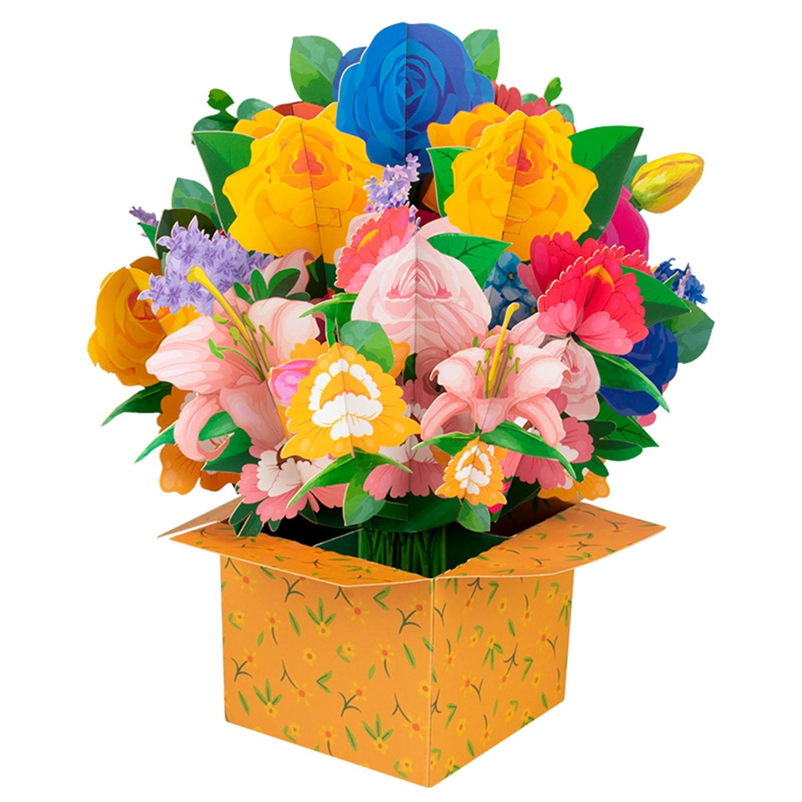 

Креативные поздравительные открытки, 3D-букеты, композиции для стола и открытки с благословениями One Size