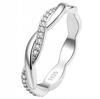Interwoven Ring Pr 925 Zircons Crystal