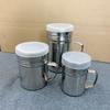 304 Stainless Steel Double-Layer Insulated European Coffee Cup Set - 3-Piece
