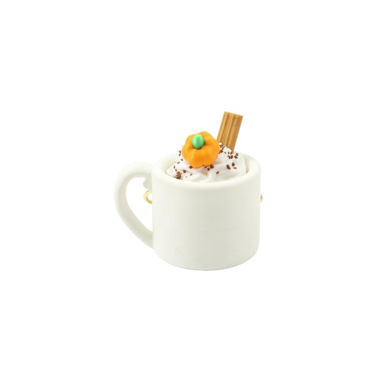 Sundae Ice Cream Mug Keycap Clicker Keychain 3D Printed Cute Fidget Toy Small Christmas Gift for Kids Teens