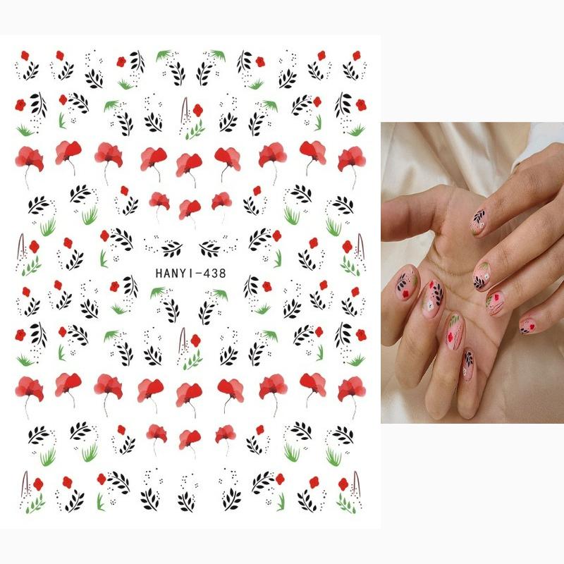 Zurück Kleber Aufkleber 3D Nagel Aufkleber Schwarz Weiß Geometrische Zeichnungen Designs Nagel Aufkleber Dekoration Für Nail Art Schönheit