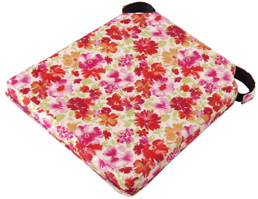 IKEHIKO Igusa Cushion Dining 40 X 35 X H4cm Cushion, Igusa, Batei, Horseshoe, Hanagara, "Fontana Batei", Pink, Approx.