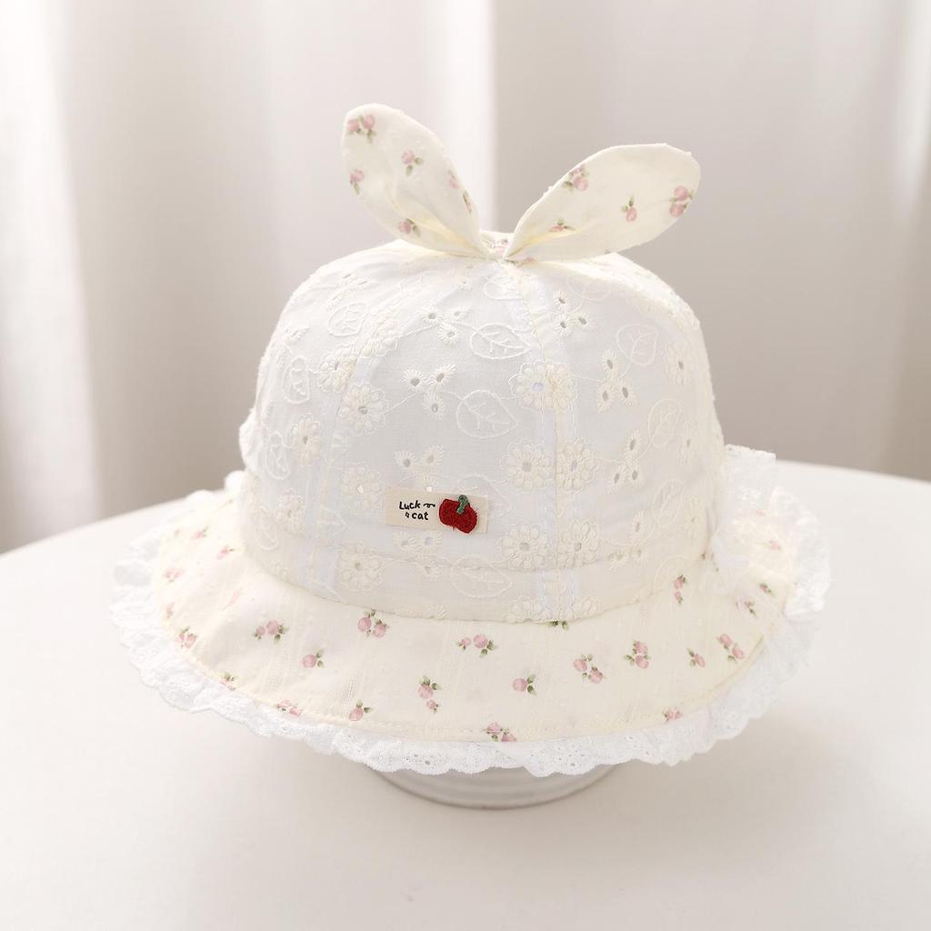 Pălărie de pescar elegantă pentru fetițe nou-născute - Rezistentă la vânt, Design de prințesă pentru primăvară/vară