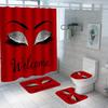 Girly Rose Gold Eyelash Makeup Shower Curtain Bath Curtain Set Spark Rose Drip Bathroom Curtain Eye Lash Beauty Salon Home Decor