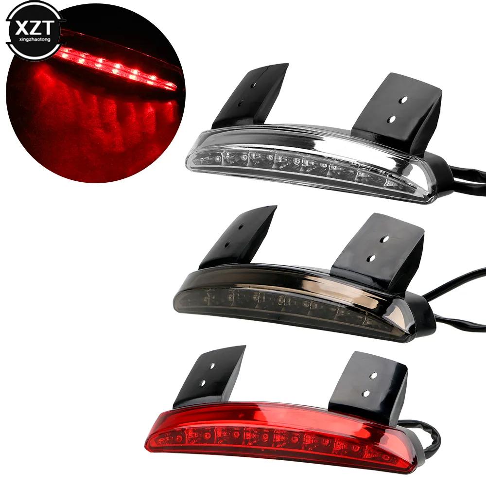 Bike Motorcycle Lights Rear Fender Edge Red LED Brake Tail Light Motocycle For Harley Touring Sportster XL 883 1200 Cafe Racer
