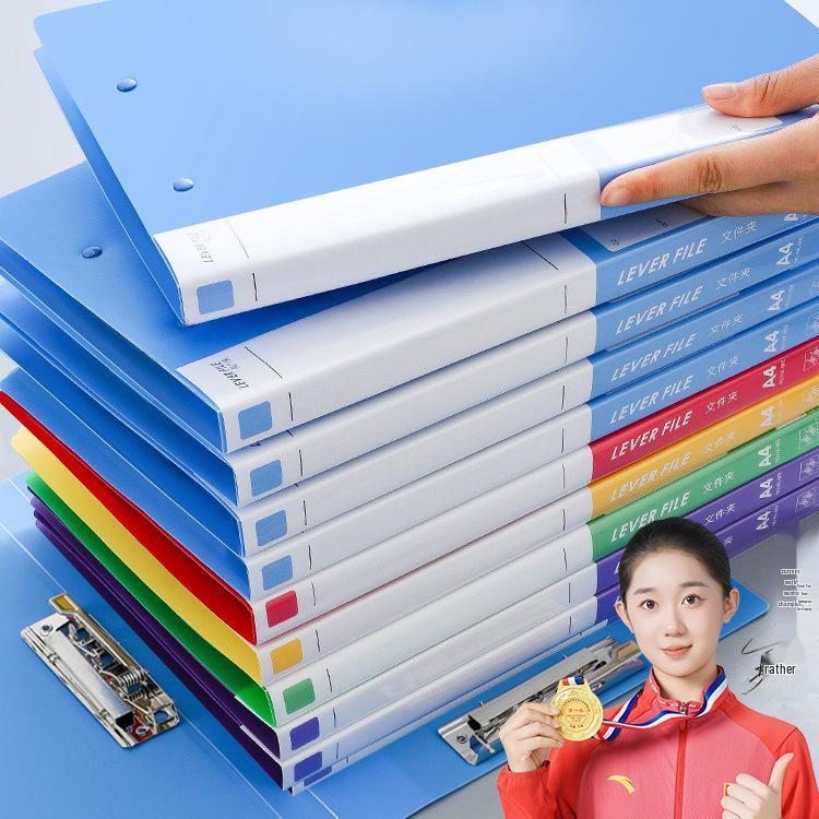

A4 Binder Folder with Multiple Clips & Storage for Documents 【Normal Model - Single Clip】Blue 2 pieces