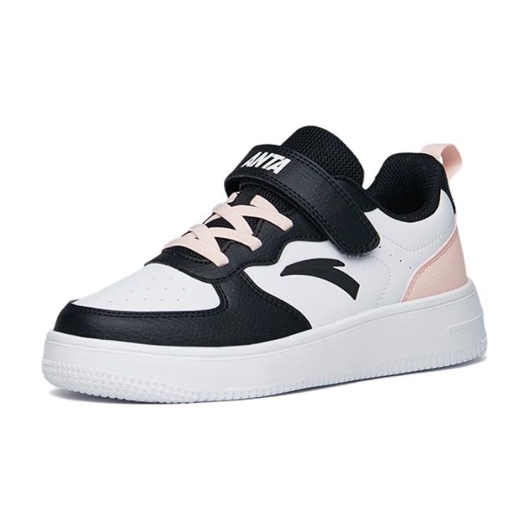 Anta Kids Comfortable Versatile Balance Low-Top Sneakers Kids Sneakers Black White Pink A332338063J-2