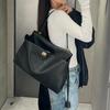 Home o bag shoulder commuter bag leather tote bag underarm tote bag female messenger Kelly bag