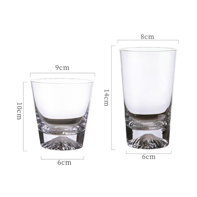 310ml/350ml Creative Iceberg Cup Household Trendy Fuji Mountain Water Cup Exquisite Cocktail Glass Luxury Wine Glass Drinkware