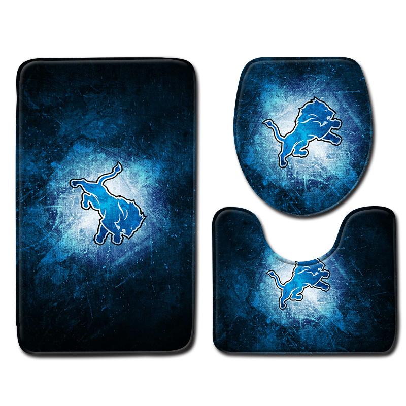 World Cup Football Toilet Three-Piece Floor Mat Bathroom Three-Piece Carpet Doormat