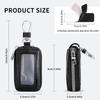 vvag Premium Car Key Fob Case Genuine Leather Car Smart Key fob Holder Car Remote Keychain Bag Universal