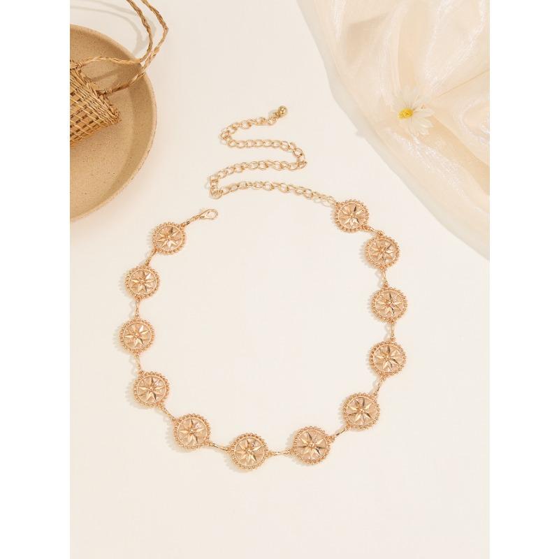 Metal love waist chain, female high-end feeling with skirt versatile decoration European and American retro