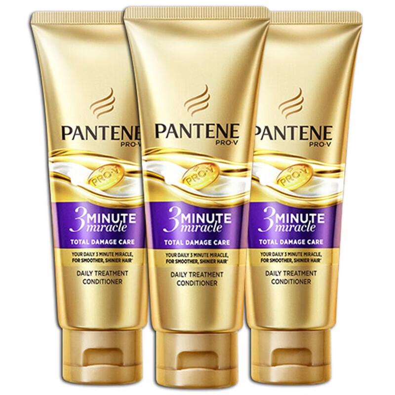 

Pantene 3 Minute Miracle Conditioner for Dry & Damaged Hair (3 x 70ml)