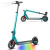 Monopattino Elettrico per Bambini dai 10 anni in su, 14 km/h, Pieghevole, max. 15 km, Altezza Regolabile, Luci Colorate, Freno Elettrico (EBS) + Freno a Piede, Display a LED