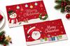 Christmas Table Mat 45 × 30 Merry Christmas Santa Claus Snowman