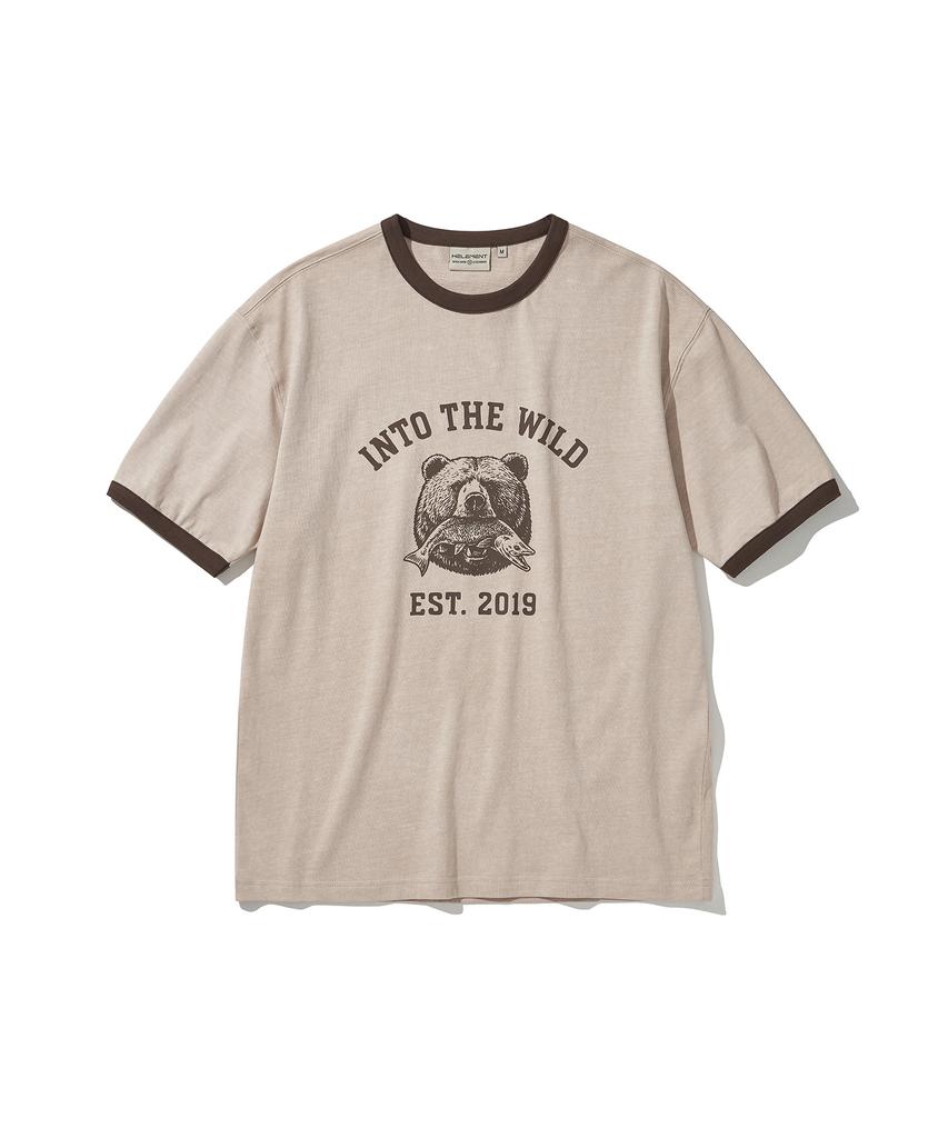 HELEMENT Wild Bearinger Short Sleeve T-Shirt (Beige)