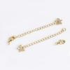 18K Gold-Plated Dolphin Shell Tail Extension Chain for DIY Bracelets/Necklaces with Lobster Clasp – High Color Retention, Fashionable Light Luxury