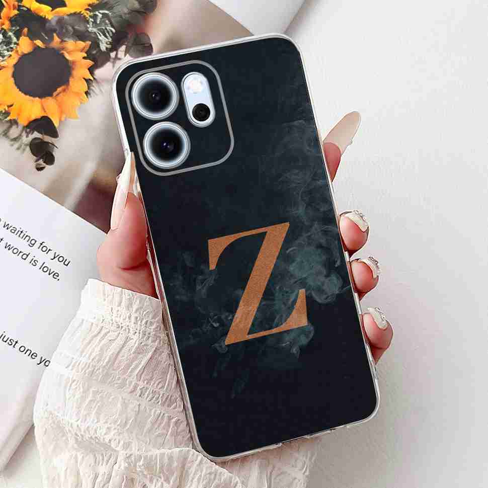 For Oppo Reno14 F 5G 6.57" Case Popular Design Letters A-Z Crown TPU Soft Silicone Cover For Oppo Reno 14F CPH2743 Phone Casing