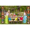 2x Door Banner Wall Hanging for Hawaiian Luau Beach Party Tropical Party