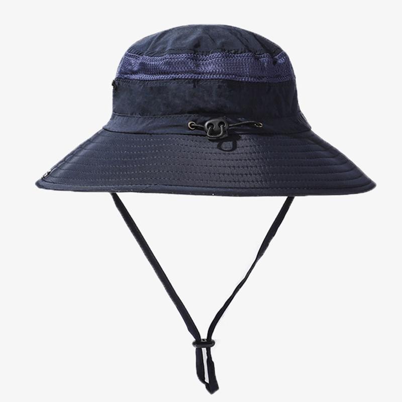 Style Versatile Hat Mens Breathable Sunshade Big Brim Fisherman Hatscaps