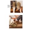 Thick Soled Snow Boots for Women, Winter with Added Velvet, Maillard Lefu Cotton Shoes, One Foot Retro Boken Shoes