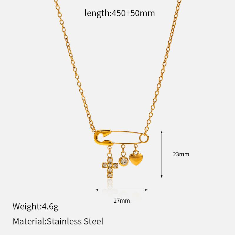 Fade-resistant Titanium Steel Necklace, Light Luxury High-end Sweater Chain Accessories, Women's Autumn and Winter Accessories, Stainless Steel Jewelr