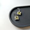 Silberne Ohrringe mit natürlichem grünem Quarz 10,08 ct, Zirkonia (2162292)