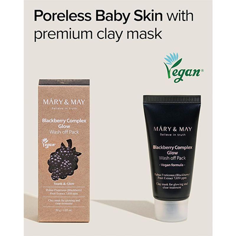 Mary&May *mini* Blackberry Complex Glow Wash Off Pack 30g
