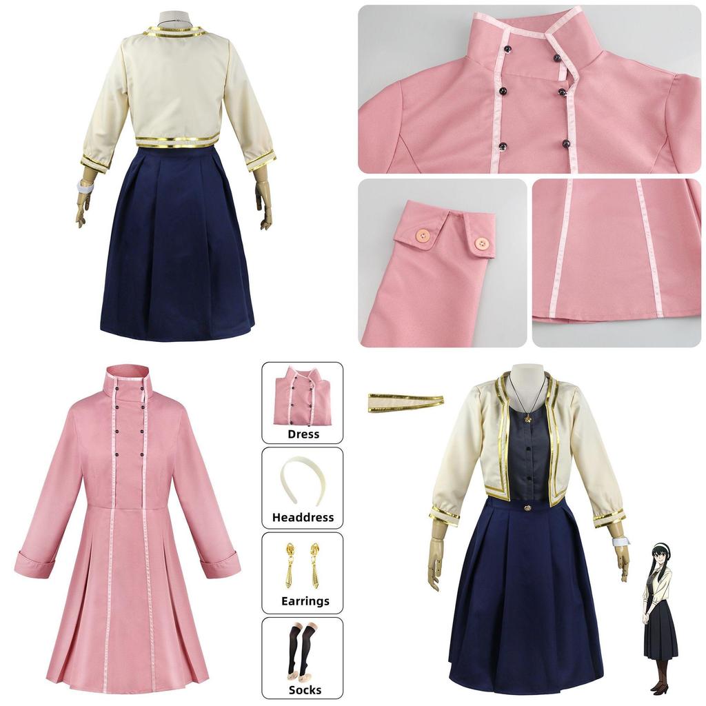 Spy×family Anya Forger Costume Dress Uniform For Kids Perfect For Cosplay And Role Play