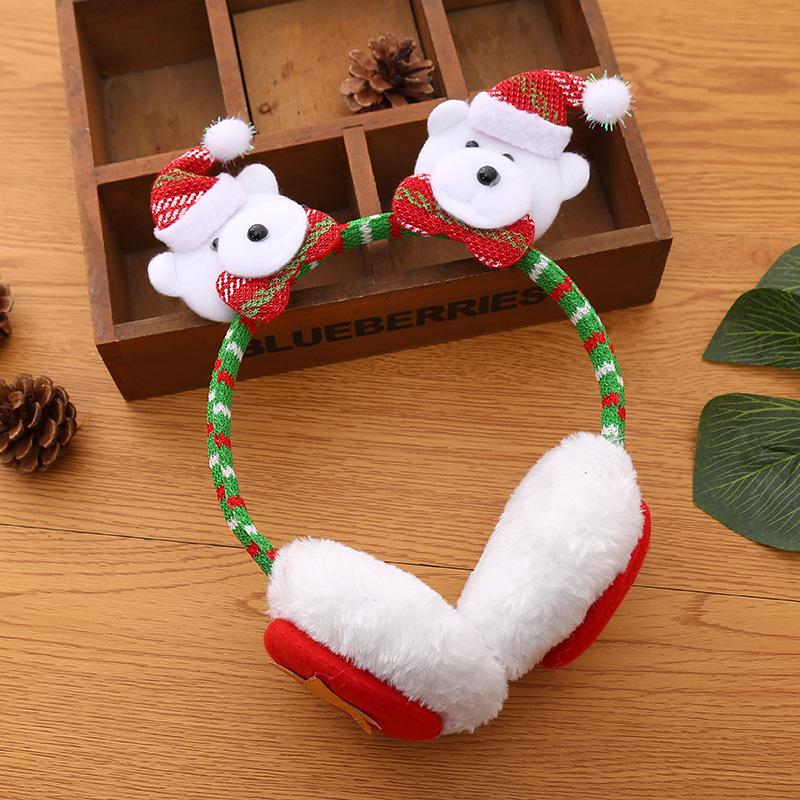 High-Grade Cartoon Christmas Earmuffs - Warm Ear Cover Headband for Adults & Kids