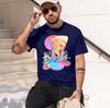 Pnk Summer Carnival  2026 New Fashion Heavyweight Hot Selling Retro Printed Pattern Fun Round Neck Tshirt For Daily Comfort