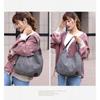 Canvas Bag Women's Bag Fashion with Artistic Simple Single Shoulder Handbag Multi-layer Leisure Large Bag