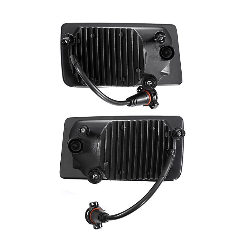 New LED Fog Lights w/ 5202 Bulbs Assembly For CHEVY GMC YUKON 2015-2016 Black Sliver Lights w/ 5202 Bulbs Fog Lamps Assembly