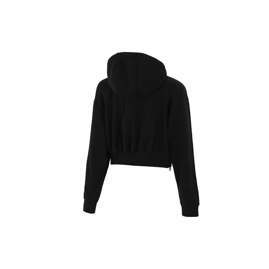 Nike Loose Fit Short Hooded Sweatshirt Women tops Black DD5382-010