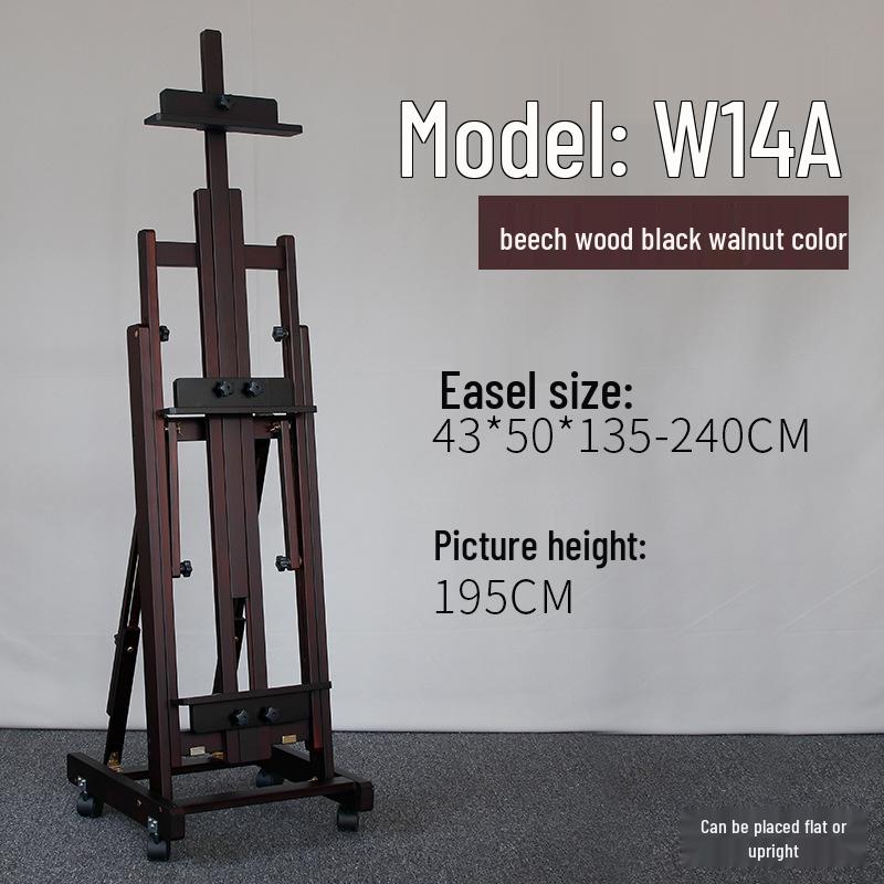Adjustable Beech Wood Easel: Floor & Tabletop Folding Stand for Sketching & Oil Painting