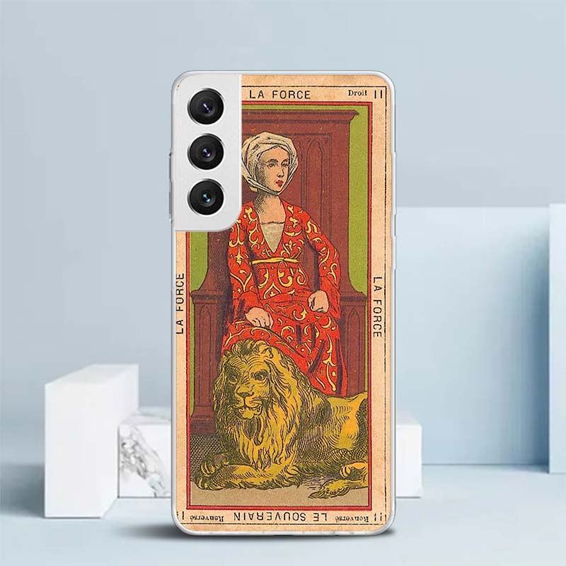 Tarot Cards Reading Art Soft Cover for Samsung Galaxy S25 Edge S26 S24 S23 Ultra Phone Case S22 S21 Plus S20 FE Print Pattern Sh
