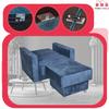 Alicja Reclining Armchair for Sleeping with a Container Family Meble Jeans Blue