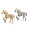 1Pc Zinc Alloy Vintage Horse Brooch Gift Diamond Inlaid Exquisite Vintage Cloth Decoration