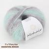 Colorful Gradient Hand-Dyed Mohair Yarn Ball 25g for Sweaters, Scarves, Knitting, and Crochet Projects