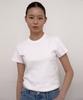 38COMEONCOMMON Cap Sleeve Round T-Shirts (White)