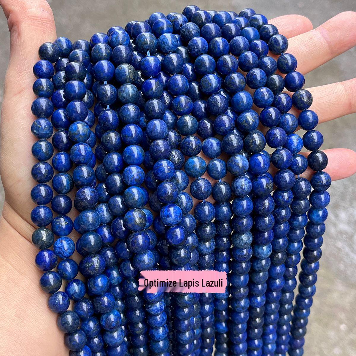 Natural Lapis Lazuli Loose Beads for DIY Jewelry, 5A Afghan Semi-finished Products 4mm strand (approx. 90 beads)
